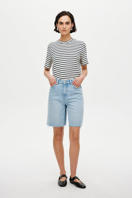 Resort Stripe Juno Tee - Ivory