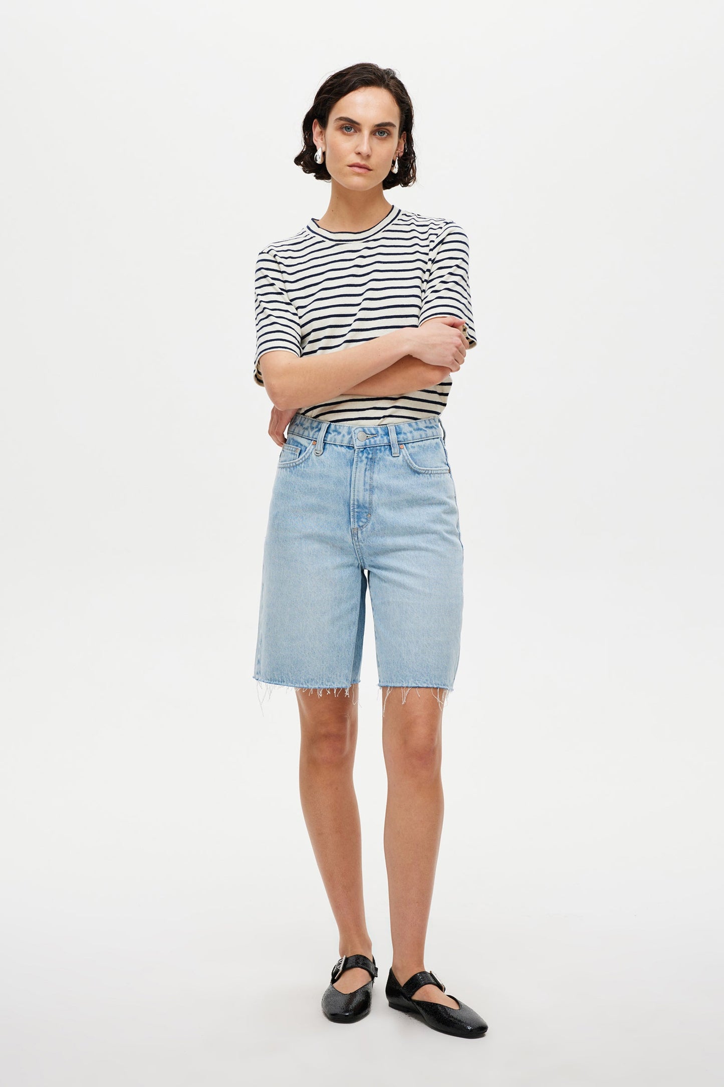 Resort Stripe Juno Tee - Ivory