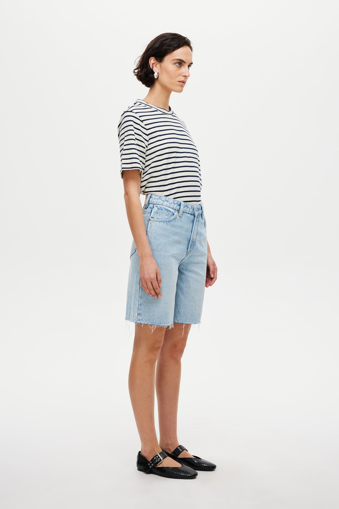 Resort Stripe Juno Tee - Ivory